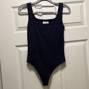 Aritzia Babaton Dark Blue Bodysuit